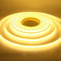 Greensensation - COB-LED-Streifen 10 m, 220 v, warmweiß, 3000 k, wasserdicht, ip 65, mit Befestigungsmaterial für den Innen- und Außenbereich 2