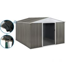 Habitat Et Jardin - Cobertizo de jardín metálico <> - 15,16 m² con canalón
