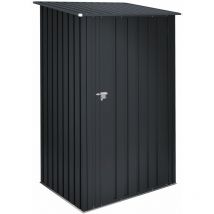 Cobertizo exterior metálico 1100 L Sansa - 104x99x160cm - Almacenamiento leña y herramientas jardín - 10 años de garantía
