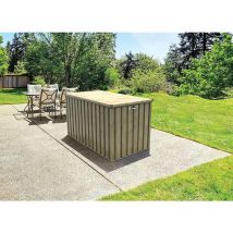 Cobertizo metal jardin 1,3 Duramax 585 lts marron