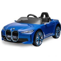 Playkin - Coche eléctrico bmw i4 de batería 12V 7AH con control remoto, para niños de 3-8 años