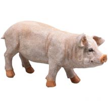 Jardindeco - Cochon debout en résine Adulte