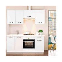 Cocina Completa Con Encimera Y Con Zocalo De 180 Cm(ancho) Color Blanco Kit-kit