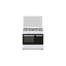 Cocina Gas 90cm 5 Quemadores Butano Aspes AKGW5900PB con wok Blan