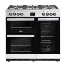 Belling - Cocina mixta 175l 5 fuegos acero inoxidable. - pcentr90dfsta