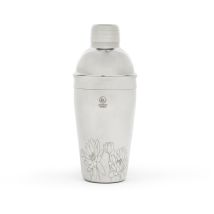 Leopold Cocktail Shaker Flowers Edelstahl