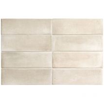 Carrelage sol / mur effet zellige bejmat marocain 5X15 cm crème mate 5X15 cm COCO CANVAS MATT (vendu par boite de 0,50m2)