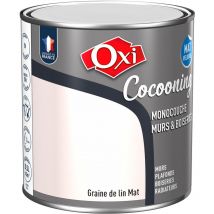 Owatrol - Peinture d'intérieur monocouche pour murs & boiseries fini mat velours oxi cocooning murs & boiseries mat velours Grain de lin 0.5 litre