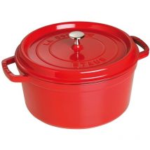 Staub - cocotte ronde - 28cm - cerise - 6,7 ltr - 1102806 -
