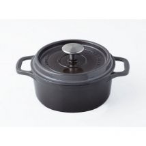 Invicta - Cocotte ronde en fonte émaillée 28cm taupe puv402287