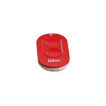 Torana - Code ditec ZEN2R Émetteur radio 433 MHz Rolling Code 2 fonctions. Possibilité de configuration en mode aes 128. Couleur : rouge