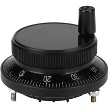 Codeur d'impulsions à volant 5V 60MM à commande manuelle adapté au système cnc (noir)