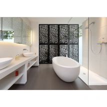 Signorbit - codium - Pannello in pvc traforato - Parasole - Misura: 98x198 cm - Colore: nero