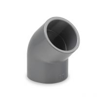 Codo 45o pvc presion encolar 20