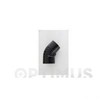 FR - codo vitrificado negro chimenea Ø110 45o - RN020110