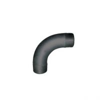 Codo 90° radio grande 20x27, doble macho negro