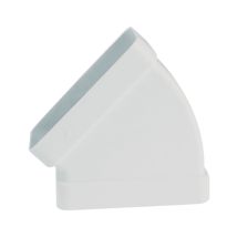 Codo de 45° rectangular horizontal 55×110