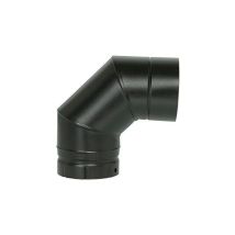 Gomito 90° Smalto Nero Opaco, D.125