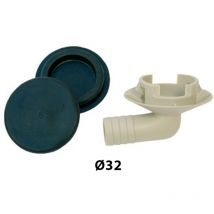 Codo desagüe para máquinas Ø32