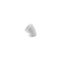 Codo Estanco 45 Aluminio Blanco Diam. 100 Mm