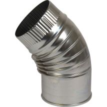 Codo 45o acero inoxidable para estufa - ø 100 mm