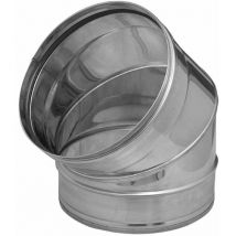 Dinak - Codo Inox 304 de Pared Simple sw 45o 150mm