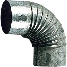 Theca - Codo 90o de acero galvanizado para estufa - ø 100 mm
