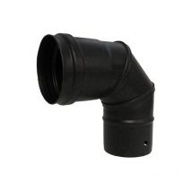 Codo Deko Leña Pellet Dinak 80mm 90o