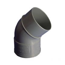 Hidrotecnoagua - codo evacuacion pvc m-h 45o ø 200 mm