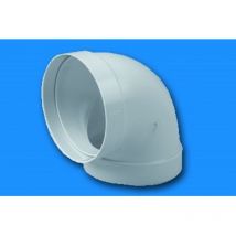 Codo ex/aire tubo redondo 90ox100mm ign/aut termop bl sist 1