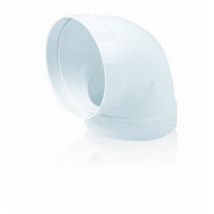Codo ex/aire tubo redondo 90ox120mm ign/aut pp bl sist 120 t