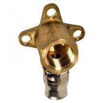 Fränkische - Racor tectite sin herramientas, clip multicapa de 20 mm, codo 20x27 para montaje en superficie