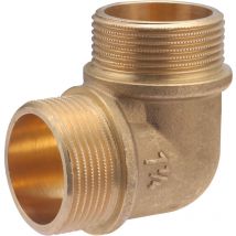 Codo Macho Latón Quick Plomberie Macho 1' 1/4