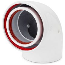 SC - Codo 87o coaxial m h - dismol Medidas: m-h -ø80/110 mm