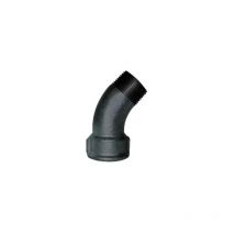 Codo maleable 45°, 12x17, macho hembra negro