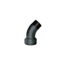 Codital - Codo maleable 45°, 33x42, macho hembra negro