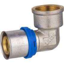 Codo Hembra Multicapa a Prensar Quick Plomberie 26 Hembra 3/4