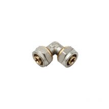 Codo para Tubo multicapa de compresion 16 mm, sin necesidad de maquina prensadora, gris