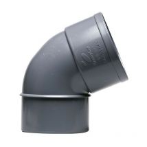 Crearplast - Codo 67o Macho Hembra pvc Evacuación Medidas Accesorios Fontanería: 125.67o