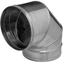 Dinak - Codo Inox 304 de Pared Simple sw 90o 130mm