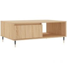 Coffee Table Sonoma Oak 90x60x35 cm Engineered Wood vidaXL