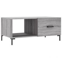 Jinlefu - Coffee Table Grey Sonoma 90x50x40 cm Engineered Wood vidaXL