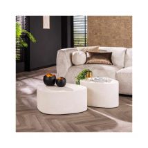 Furnwise - Coffee Table Triangle Stone set of 2