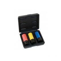 Mob Outillage - mob - Coffret 3 douilles longues impact gainees 17/19/21