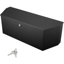 Coffre à outils pour languette de remorque Mophorn 36'x12'x12',en acier. Rangement robuste avec serrure et clés,pour languette de remorque utilitaire