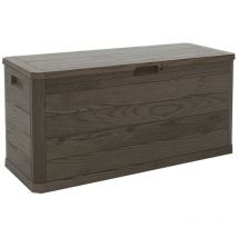 Toomax - Coffre de Jardin 280L woody L117xP45xH56cm Coffre de rangement design effet Bois