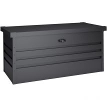 Hoggar - Coffre de jardin en métal Sveg 450 l - 120x61x62cm - Garantie 10 ans - Serrure de sécurité avec clé - Ouverture facile par vérins à gaz