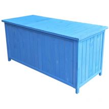 Habrita - Foresta - Coffre de rangement 0,29 m3 lasuré couleur bleue 127 x 55 x h 60 cm pour jardin - BOX1355