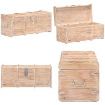 Coffre de rangement 90x40x40 cm Bois d'acacia solide - coffre de rangement - coffres de rangement - Home & Living - Brun