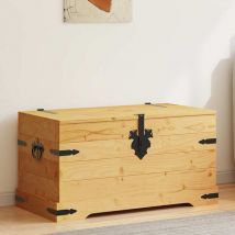 Maisonchic - Coffre de rangement, Banc de rangement, Boîte de rangement Pin mexicain Gamme Corona 91x49,5x47 cm design in